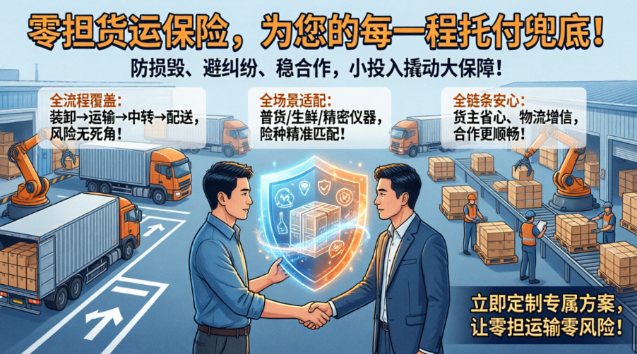 零担货运保险：为您的每一程托付，筑牢安全防线